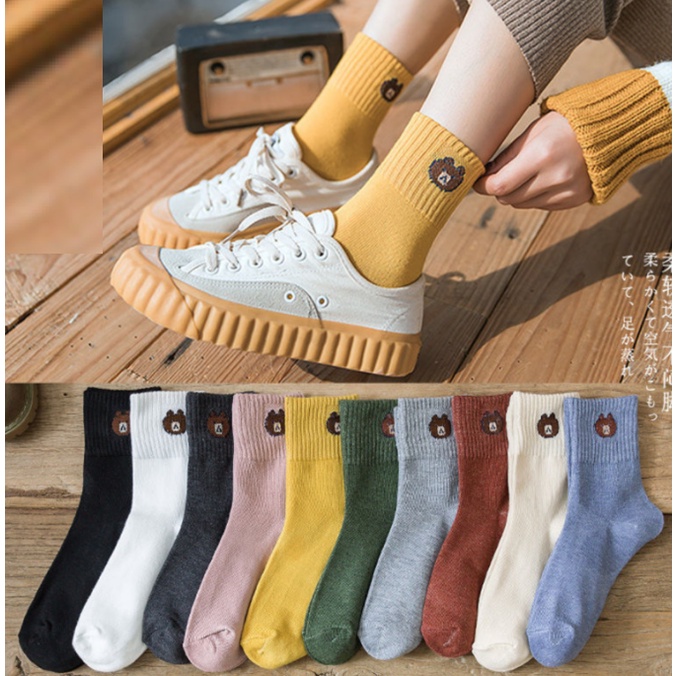 Tất Vớ Nữ Cổ Cao Nữ C Thời Trang Unisex Hàn Quốc