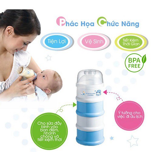 HỘP CHIA SỮA 4 NGĂN KUKU KU5305