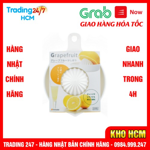 [Hỏa tốc HCM] Dụng cụ vắt cam chanh cỡ to có tay cầm Inomata NỘI ĐỊA NHẬT BẢN