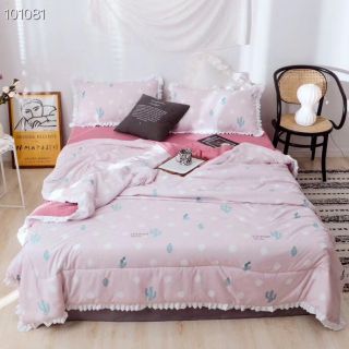 Set chăn ga đũi viền bèo