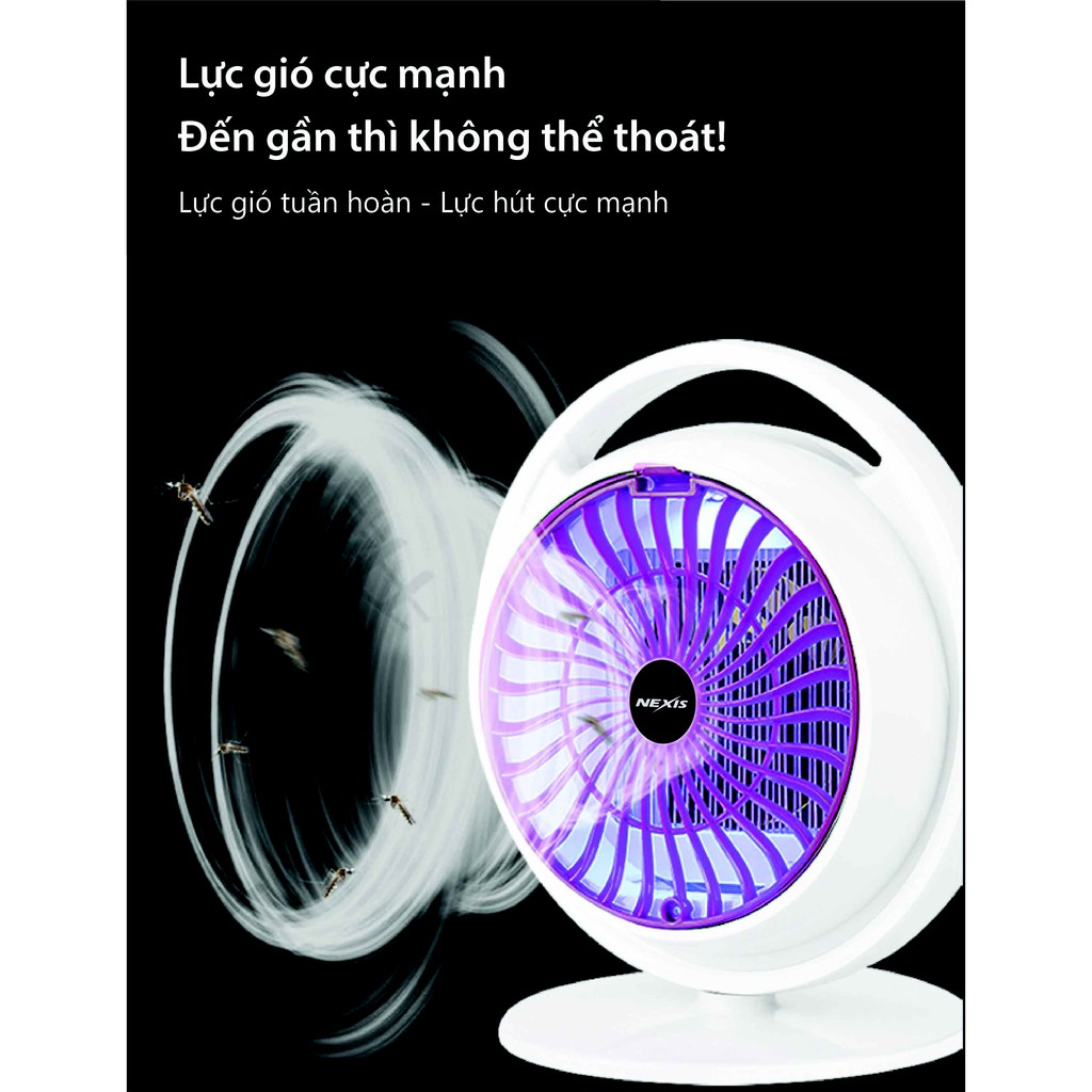 Đèn bắt muỗi diệt côn trùng thông minh UV LED Nexis