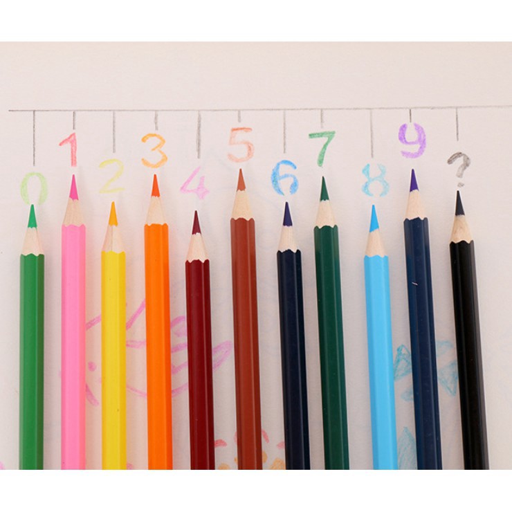 Bút chì màu 12/18 màu, bút màu loại tốt cho bé yêu