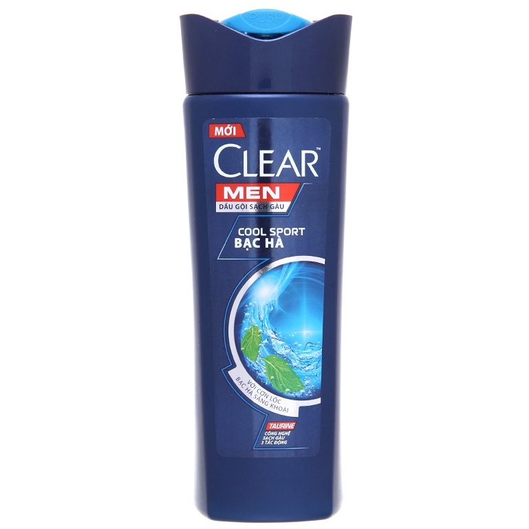 Dầu Gội Clear Men Cool Sport Bạc Hà (370g)