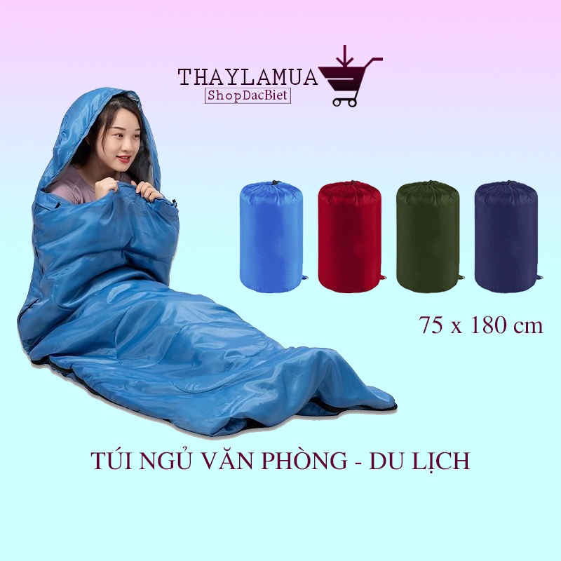 Túi ngủ văn phòng siêu ấm, dã ngoại, phượt, du lịch ngoài trời giữ nhiệt tốt, gấp gọn tiện lợi