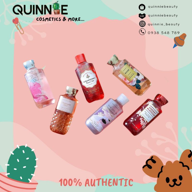 SỮA TẮM GEL BATH&BODY WORK ĐỦ CÁC MÙISIZE 295ML