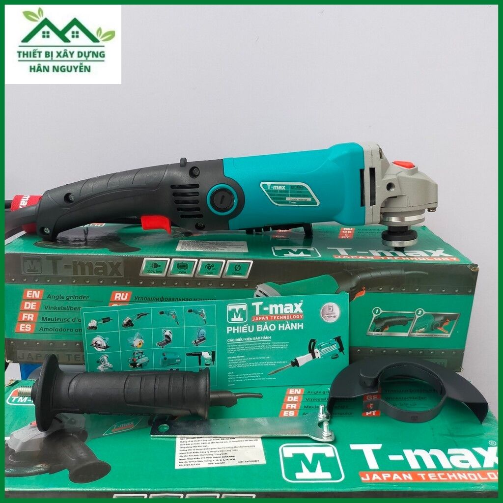 Máy mài cầm tay Tmax TM-100LH,công tắc bóp lưỡi cắt 100mm,chuyên cắt góc,sắt,gạch,gỗ,máy cắt cầm tay