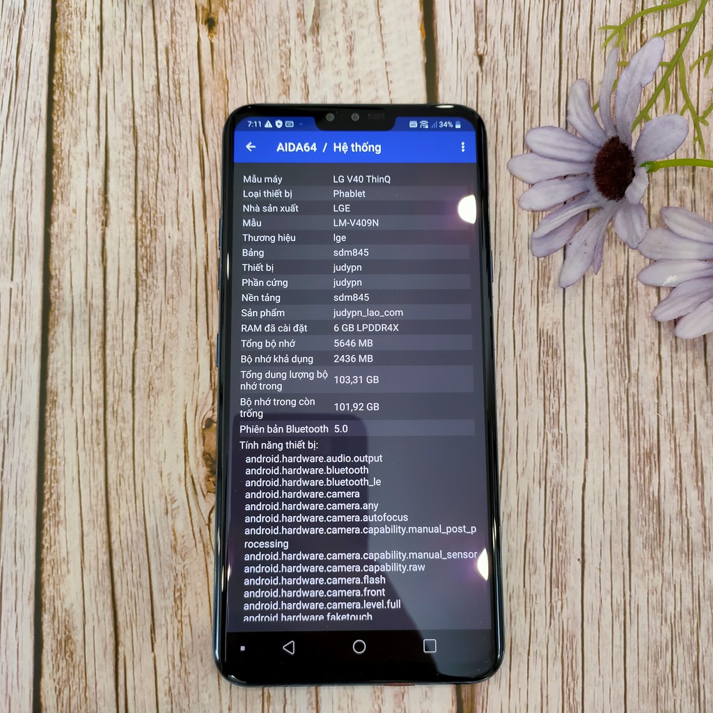 Điện thoại LG V40 ThinkQ (6/128Gb) Bản Hàn | BigBuy360 - bigbuy360.vn