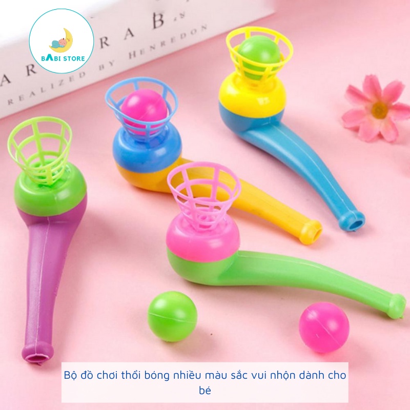 Bộ đồ chơi thổi bóng nhiều màu sắc vui nhộn dành cho bé - BabiStore