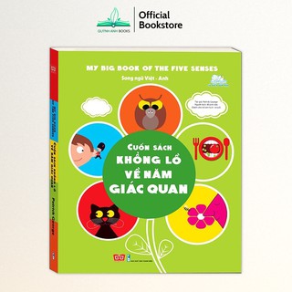 Sách - Cuốn sách khổng lồ về năm giác quan: My big book of the five senses song ngữ Việt Anh - NPH Đinh Tị