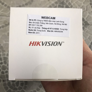 Webcam Hikvision DS-U02 2MP CMOS Full HD có Mic