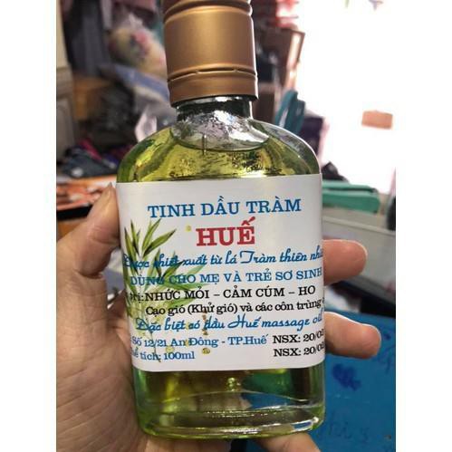 Tinh dầu tràm Huế nguyên chất lọ tròn 100ml