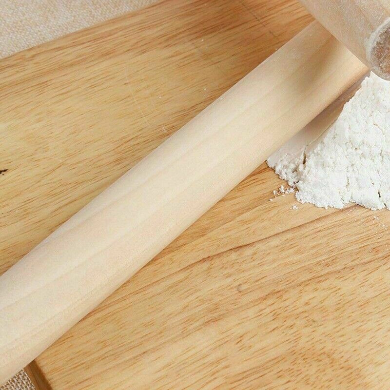 Fedealk Wood Rolling Pin Bread Flour Dough Traditional Non Stick Roller Luxury