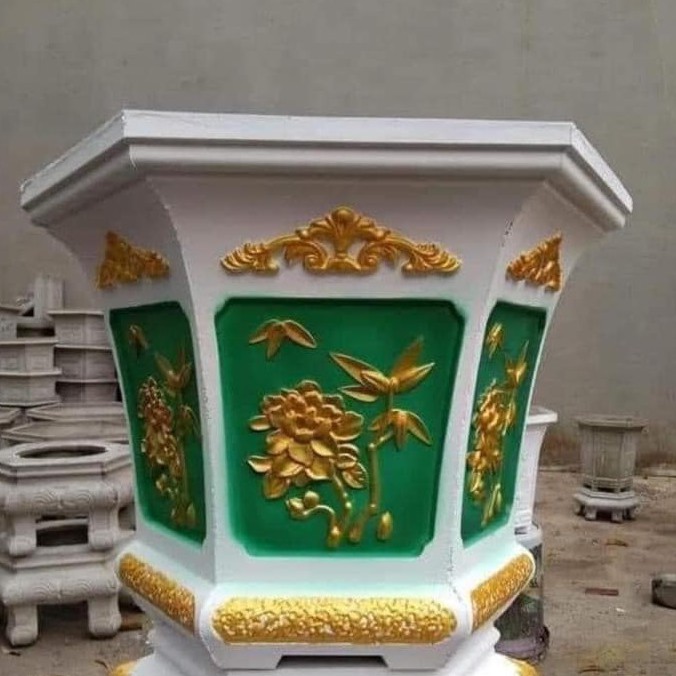 Khuôn đúc chậu lục giác 53 cao 45