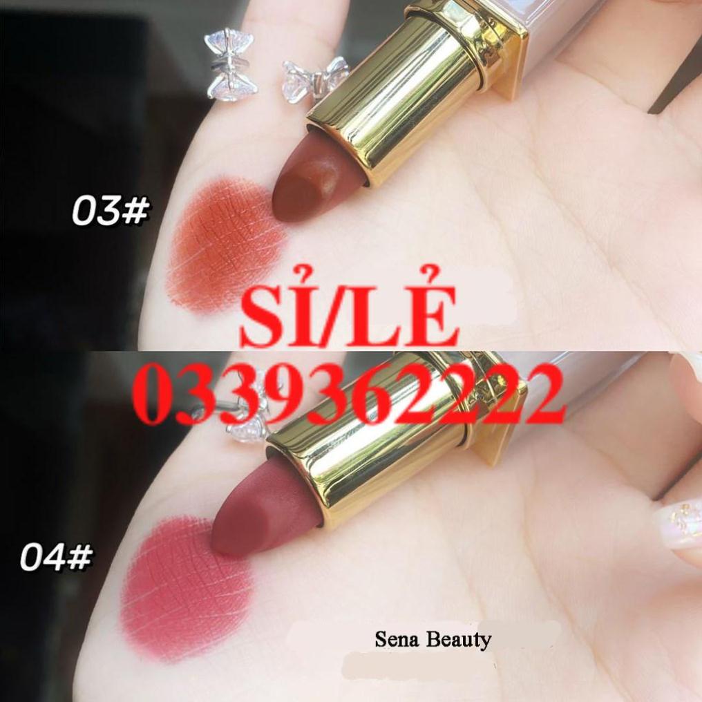 [ CHÍNH HÃNG ] Son sáp lì mềm môi Herorange Lipstick Vỏ Nube BeTrong Suốt Sena Beauty