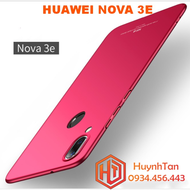 Ốp lưng Huawei Nova 3E nhựa full cạnh chính hãng MSVII