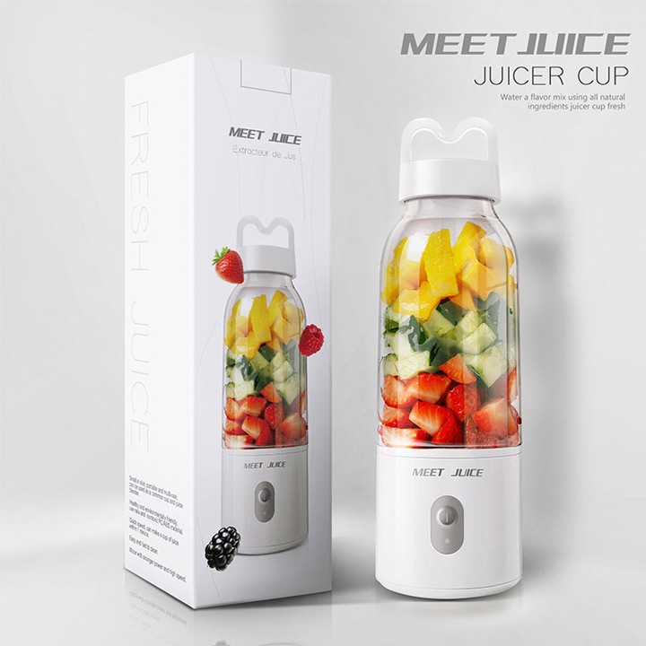 Máy xay sinh tố cầm tay đa năng hàng nhập khẩu, máy xay MEET JUICE cối thủy tinh cao cấp- BẢO HÀNH 6 THÁNG