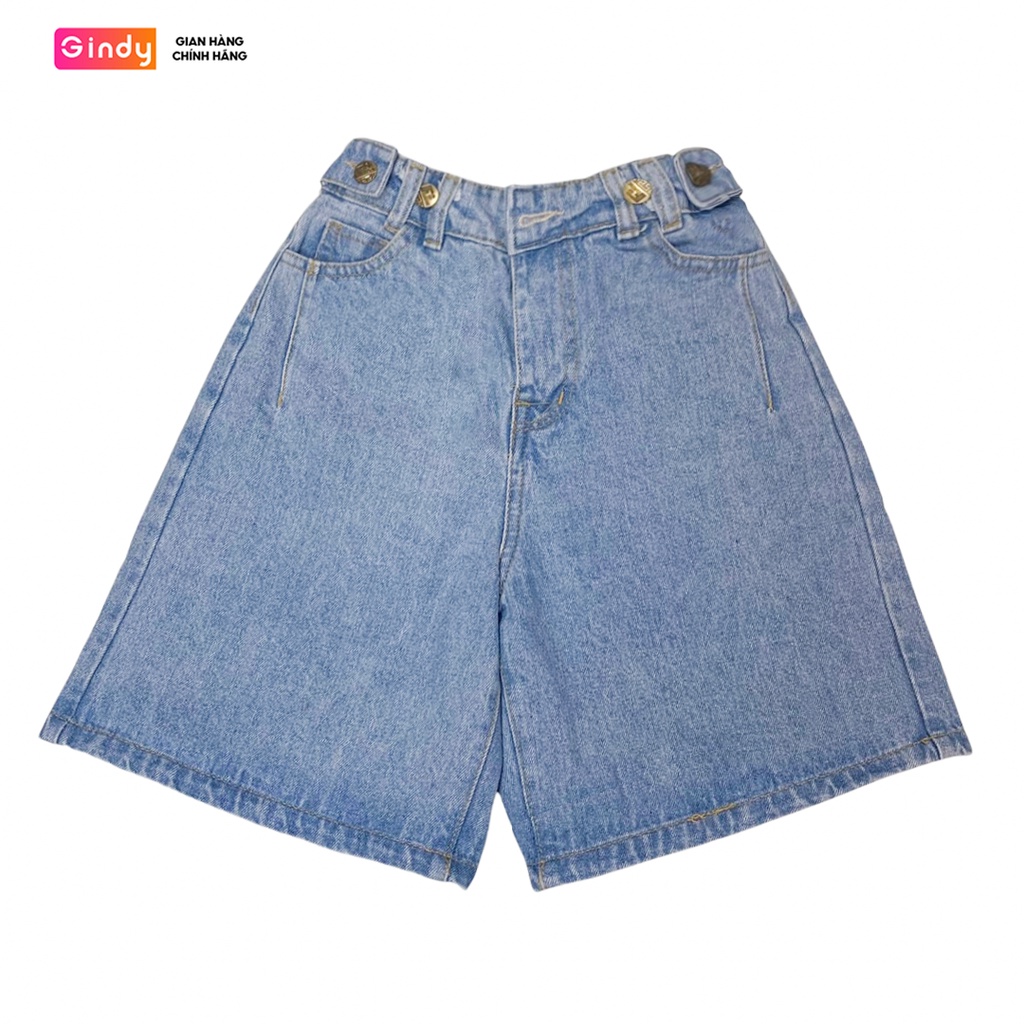 Quần short jean nữ lưng cao co giãn GINDY dáng lửng phong cách thời trang Hàn Quốc năng động Q8101 | WebRaoVat - webraovat.net.vn