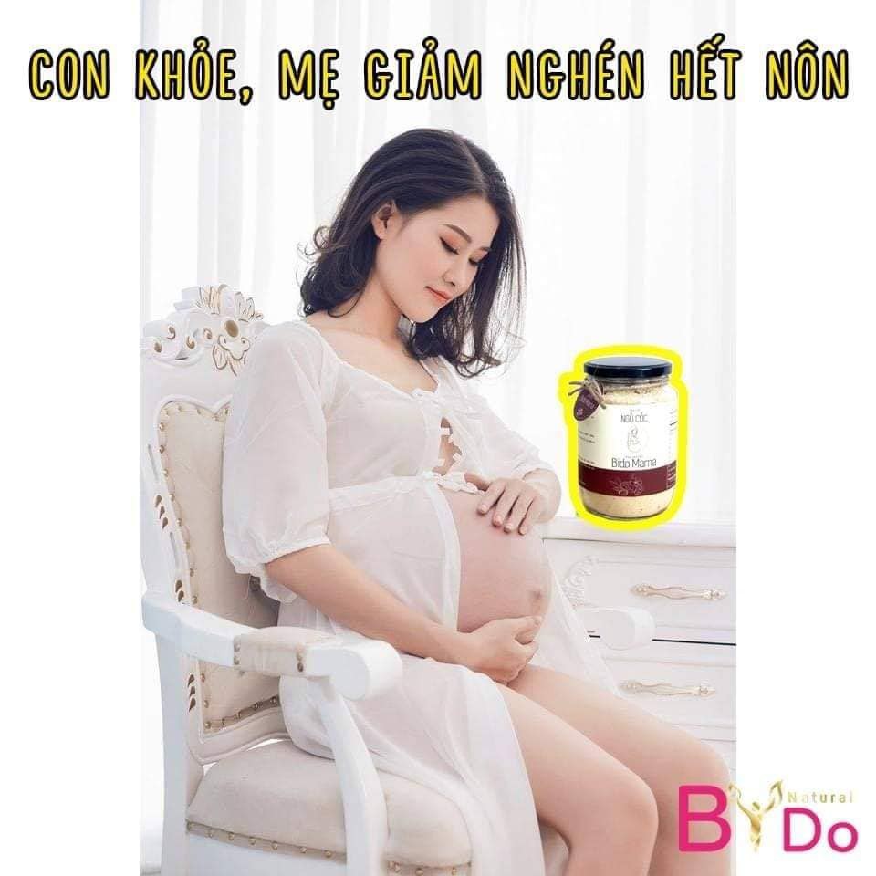 TẶNG VÒNG DÂU TẰM Ngũ cốc bầu siêu dinh dưỡng BIDO MAMA  giảm ốm nghén, vào con nhiều hơn vào mẹ