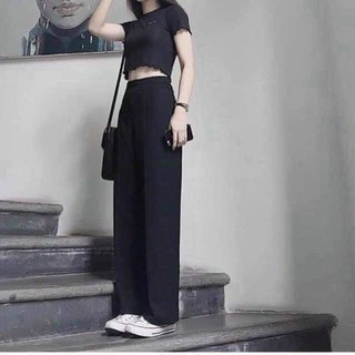 QUẦN đũi lụa ống rộng siêu mềm mát