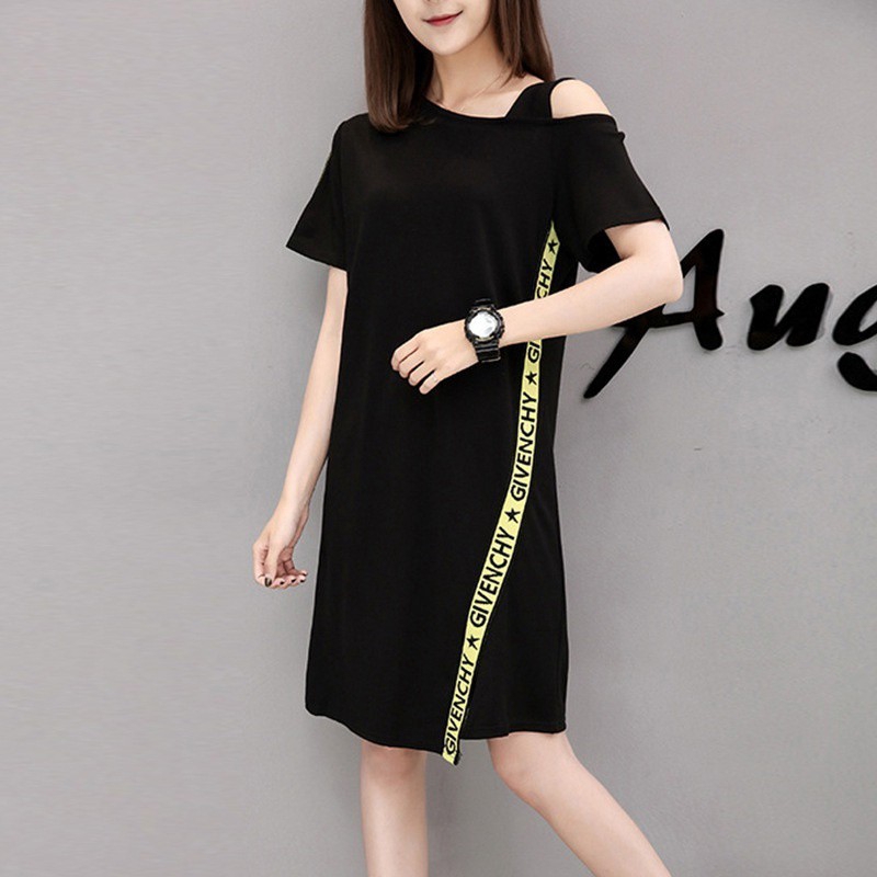 Đầm Dáng Chữ A In Chữ A Thời Trang Mùa Hè Cho Nữ