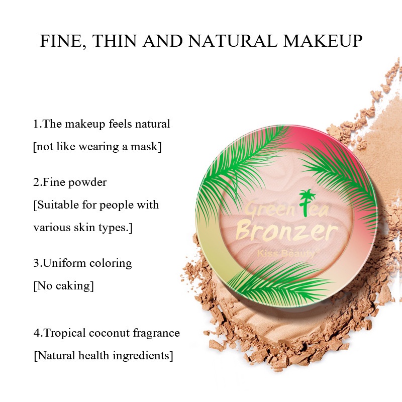 [Hàng mới về] Phấn nền Kiss Beauty kiềm dầu che khuyết điểm dưỡng ẩm hiệu quả