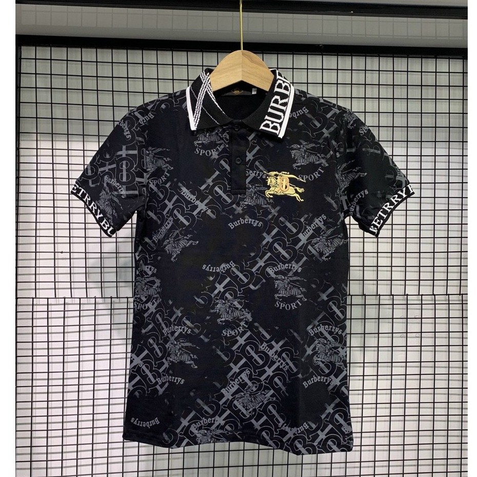 Áo thun nam ngắn tay chất cotton thêu logo BBR