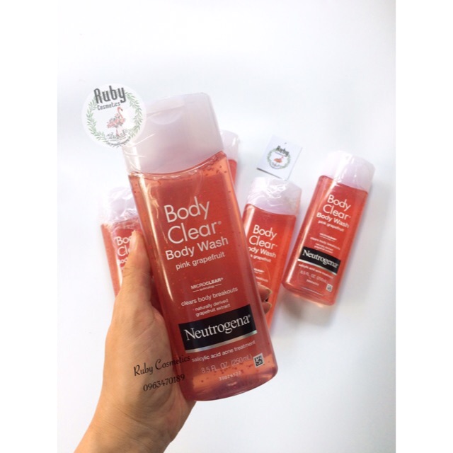 Sữa Tắm Neutrogena Pink Grapefruit Body Clear Body Wash (250ml)