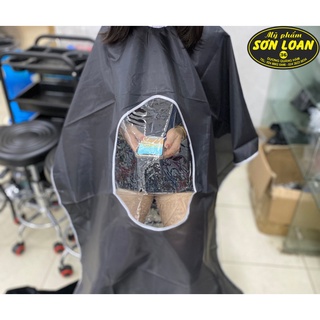 Khăn cắt tóc bóng kính, áo choàng cắt tóc