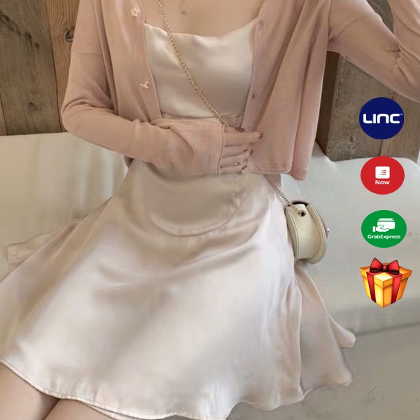 Áo khoác crotop mỏng cardigan dáng sơ mi cho nữ 2022