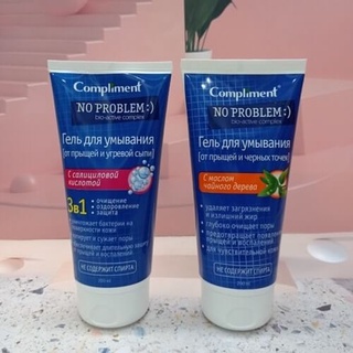Sữa rửa mặt Compliment No Problem giảm viên mụn