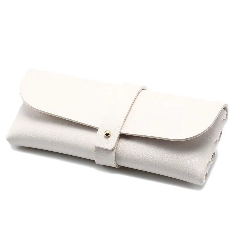 Hộp đựng mắt kính bằng da PVC mềm có khóa cài