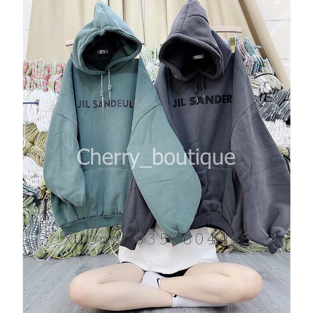 Áo hoodie khoác form rộng nam nữ chữ ngẫu nhiên, chất nỉ bông dày dặn Ulzzang Unisex