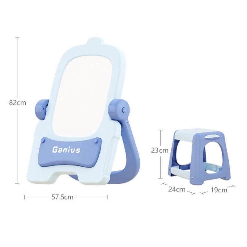 Bộ Bảng Vẽ Từ Tính Đa Năng 5In1 Kèm Giá Sách và Ghế Cao cấp cho bé từ 0 đến 9 tuổi quà tặng trung thu