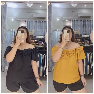 ÁO BÈO MẶC 2 KIỂU BIGSIZE LINH MÓM BIGSIZE
