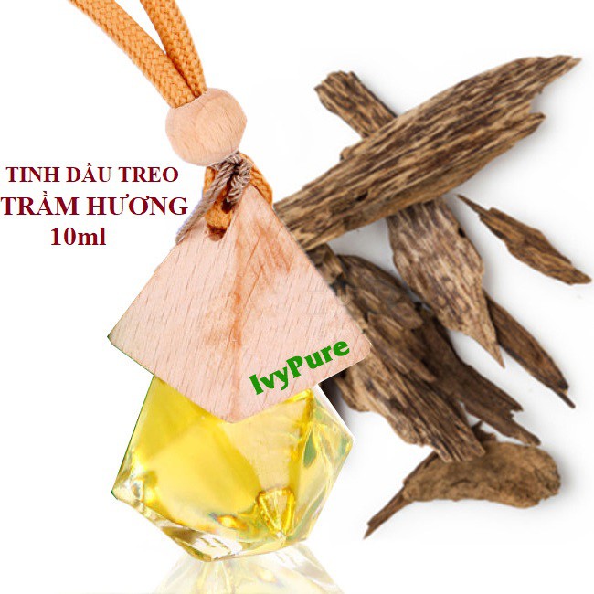 Tinh Dầu TRẦM HƯƠNG Treo Xe ô tô, Treo Phòng Làm Việc - Tinh Dầu IvyPure Nguyên Chất Trị Bệnh và Khử mùi