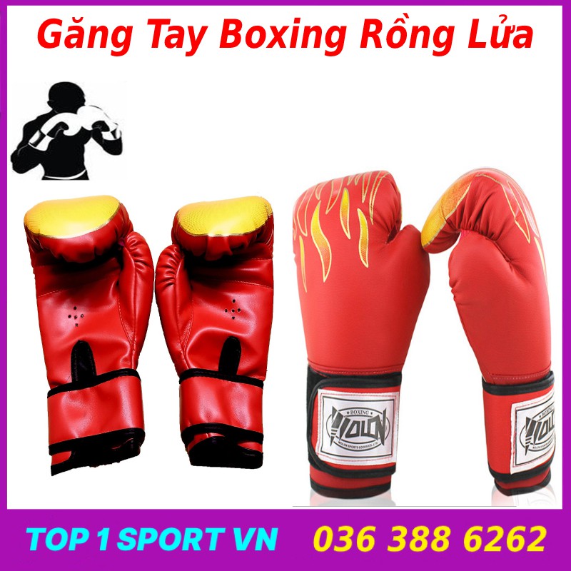 Găng tay mma boxing đấm bốc rồng lửa UFC chuẩn thi đấu, dành cho đấm bốc, boxing, mma, bảo hành 2 tháng