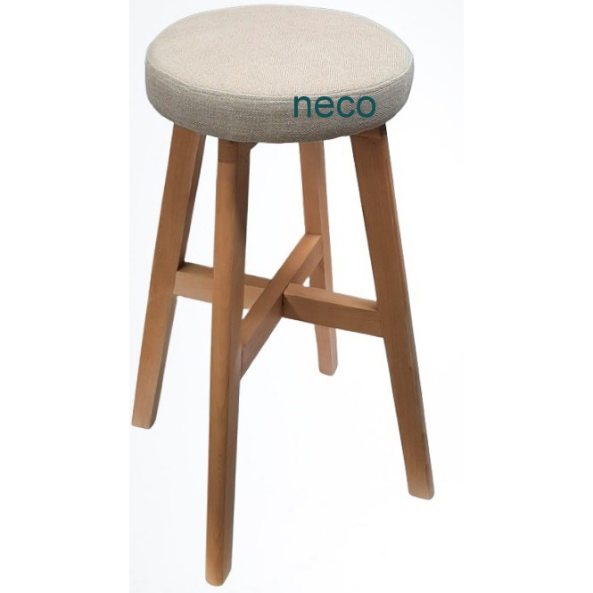 Ghế bar gỗ beech mặt nệm