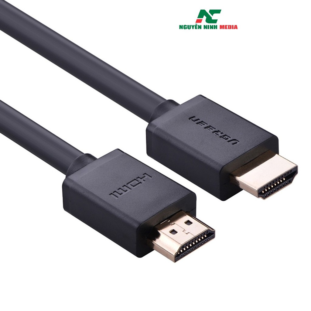 Cáp HDMI Ugreen 10110 dài 10m đen tròn - Hàng Chính Hãng