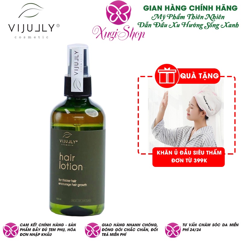 Tinh dầu bưởi xịt tóc Vi Jully Kích thích mọc tóc con 100ml