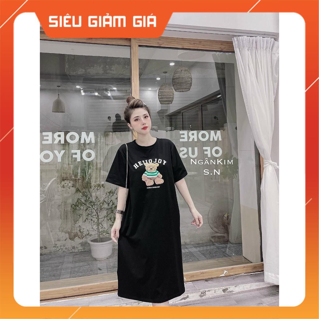 Váy bầuchất cotton siêu mền, siêu mịnkhông xù, không bai mặc đi làm đi chơi đều đượcFree size 40~&lt;68