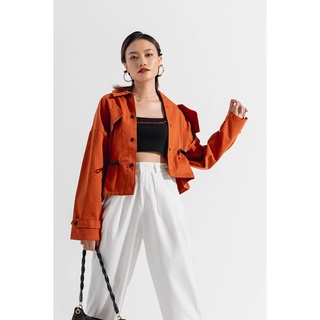 Áo khoác dây rút Thính Concept - Orange Trenchcoat