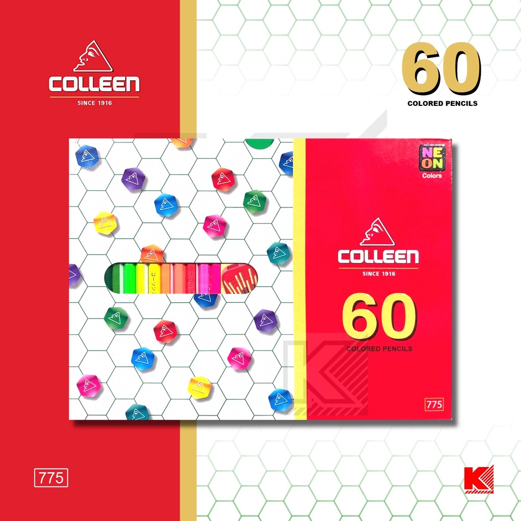 Bút chì màu Colleen Model 775 (1 Bút chì 1 màu) 60 màu