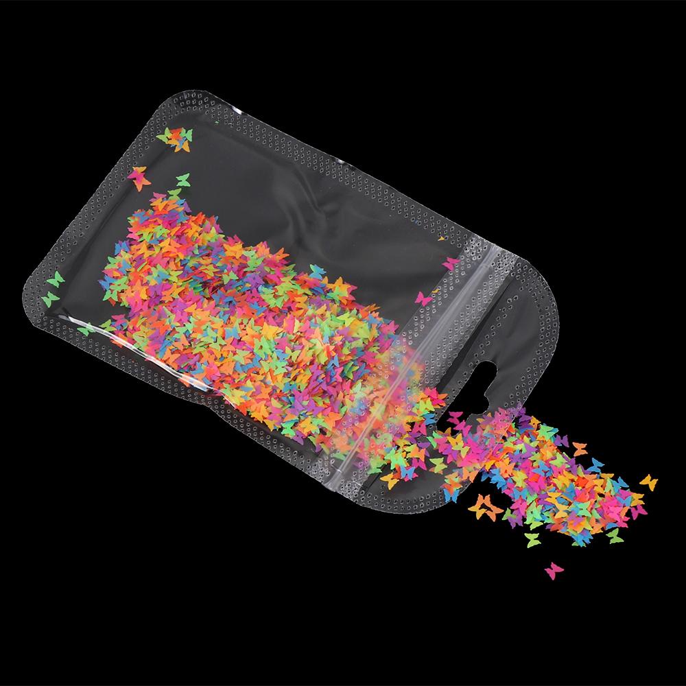 Hộp Kim Tuyến Hình Bướm Dùng Trang Trí Móng Tay Nghệ Thuật