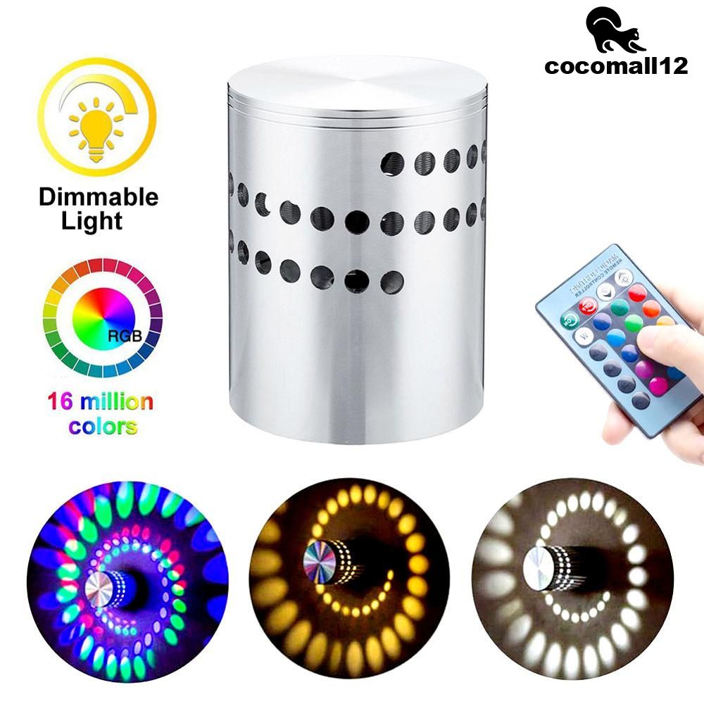 Đèn LED treo tường trang trí hình xoắn ốc bằng nhôm sáng tạo