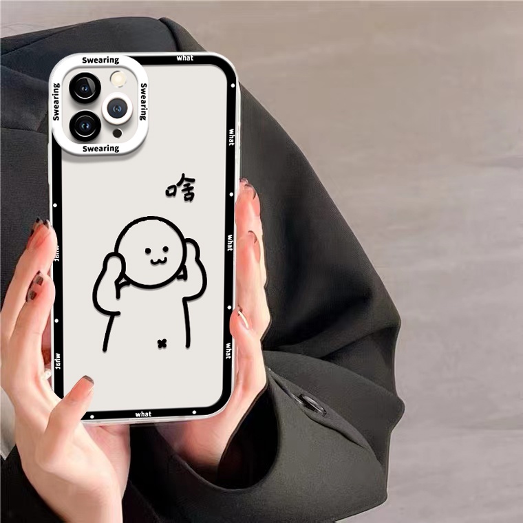 Ốp Điện Thoại Silicon TPU Mềm Trong Suốt Họa Tiết Dễ Thương Cho IPhone 14 13 12 11 Pro X XR XS Max SE 6 6S 7 8 Plus