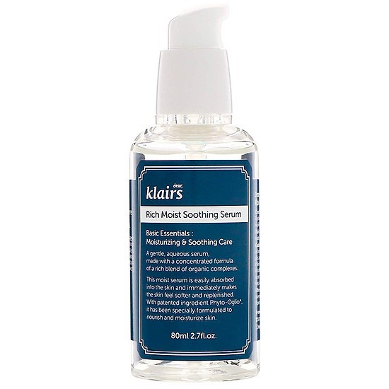 Tinh chất dưỡng ẩm sâu dành Klairs Rich Moist Soothing Serum 80ml _ Dear Klairs Chính Hãng
