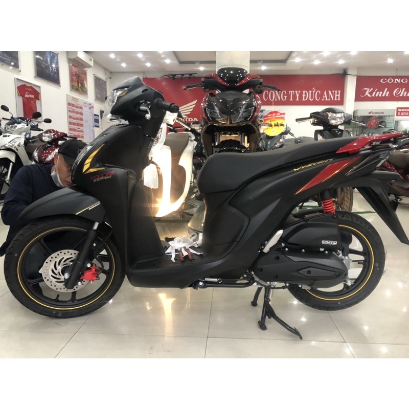 Combo tem + vành 3 mầu Vàng Trắng Đỏ cho xe Vision 2022 honda