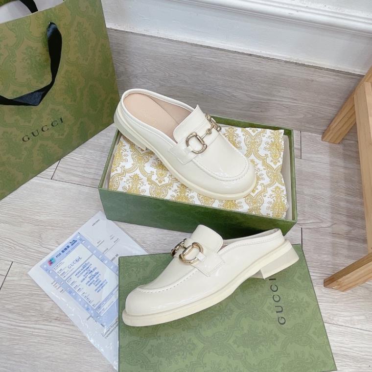 Sục Gucci Bóng 2 Màu Đen Kem