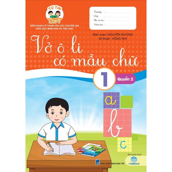 Sách - Vở ô li có mẫu chữ 1 - Quyển 2 (NDB19)