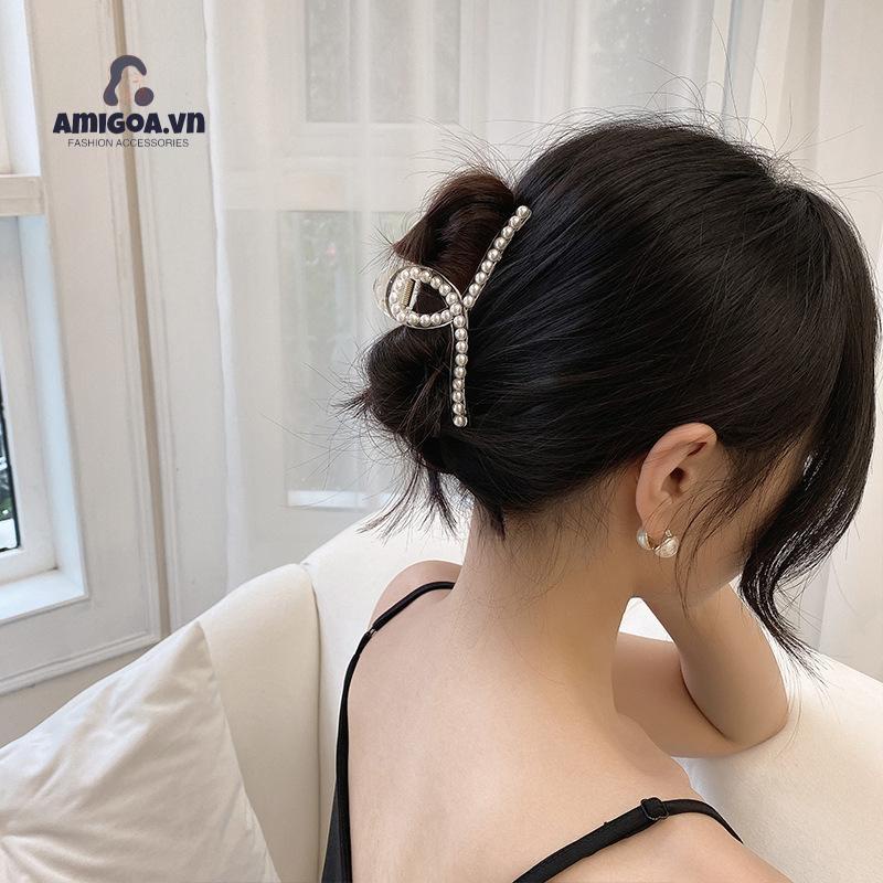 Kẹp Tóc Đính Ngọc Trai Thanh Lịch Cá Tính Cho Nữ